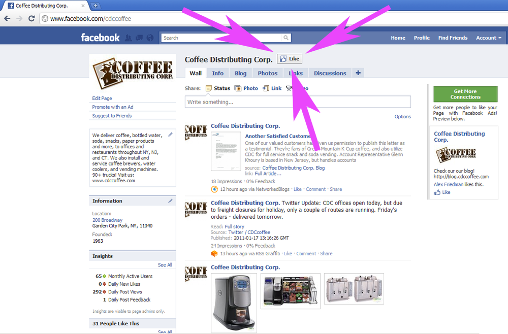Coffee Distributing Corp. Is Now On Facebook