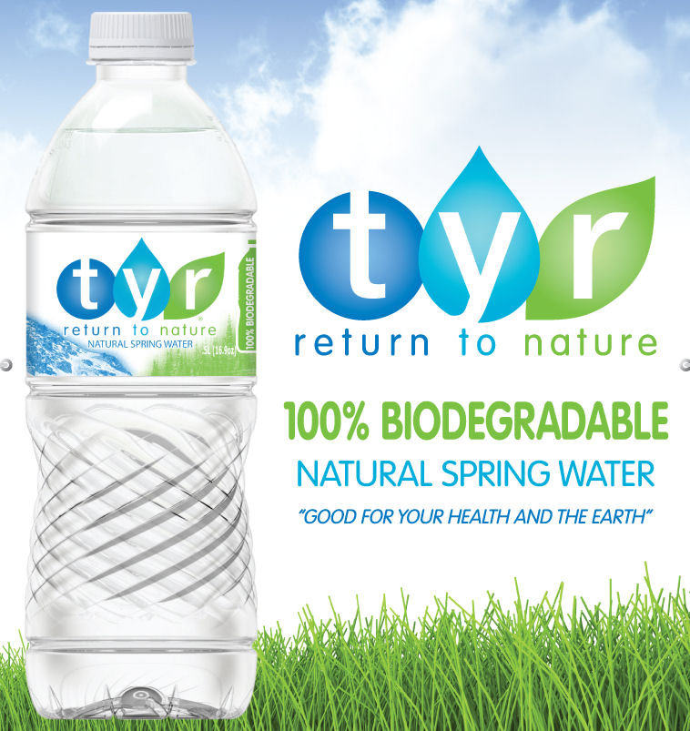 Tyr Biodegradable Water Bottles