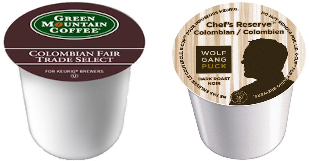 Colombian K-Cups: Green Mountain and Wolfgang Puck