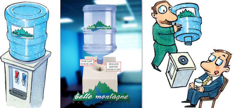 Belle Montagne Bottled Water With No-Spill Caps