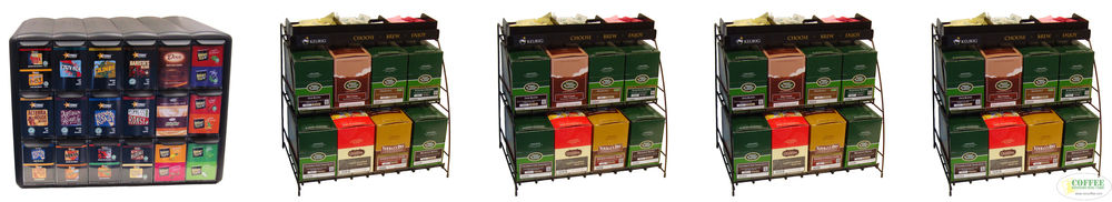 Flavia Merchandiser vs. Keurig K-Cup Rack