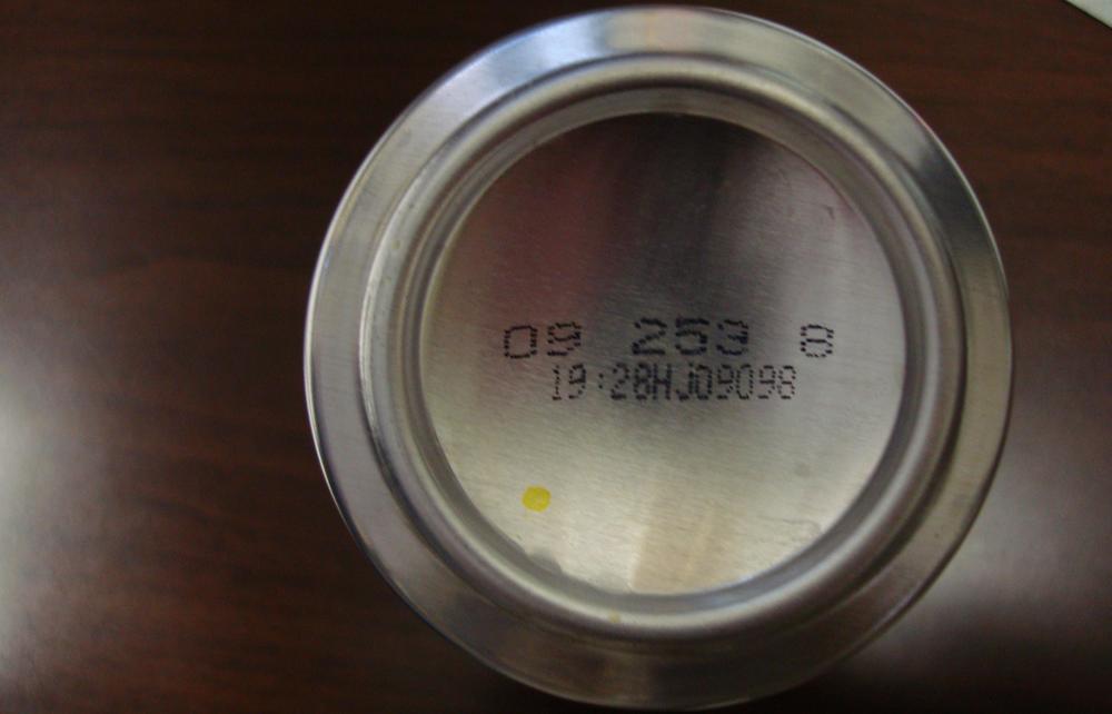 Soda can expiration date