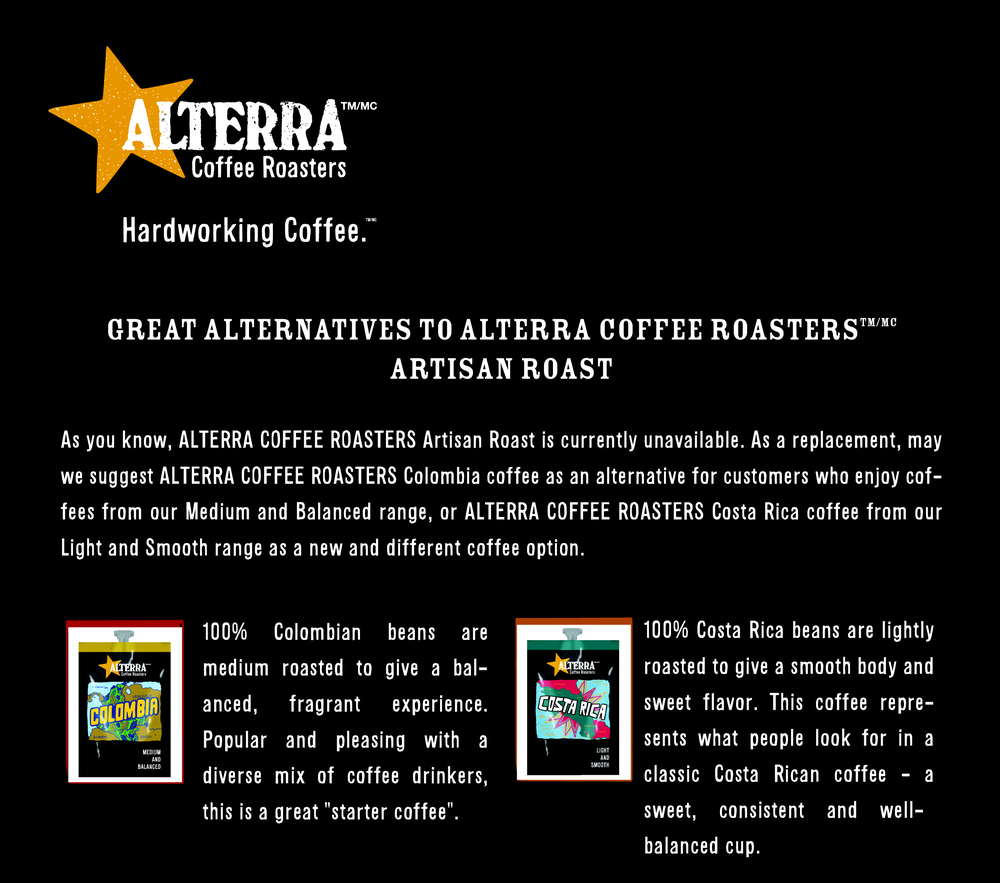 artisan-roast-temporary-unavailable-replacements