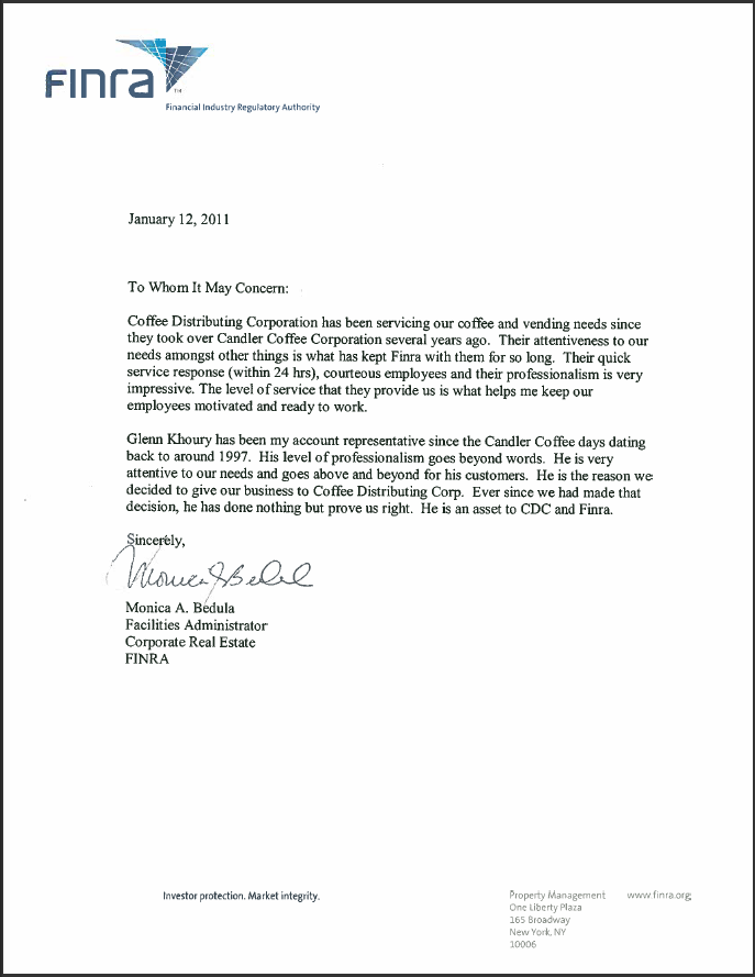 Customer Referral Letter