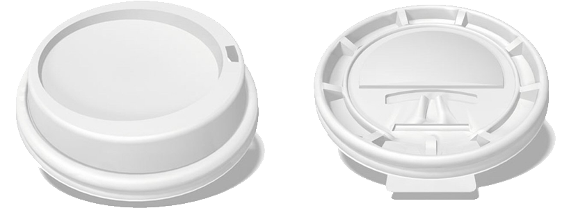 Dome and Flat Coffee Cup Lids