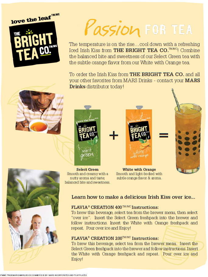 Bright Tea Irish Kiss Two Pack Drink Flavia