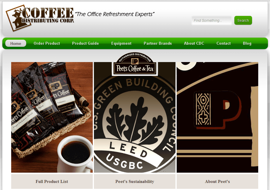 Peet's Coffee on cdccoffee.com